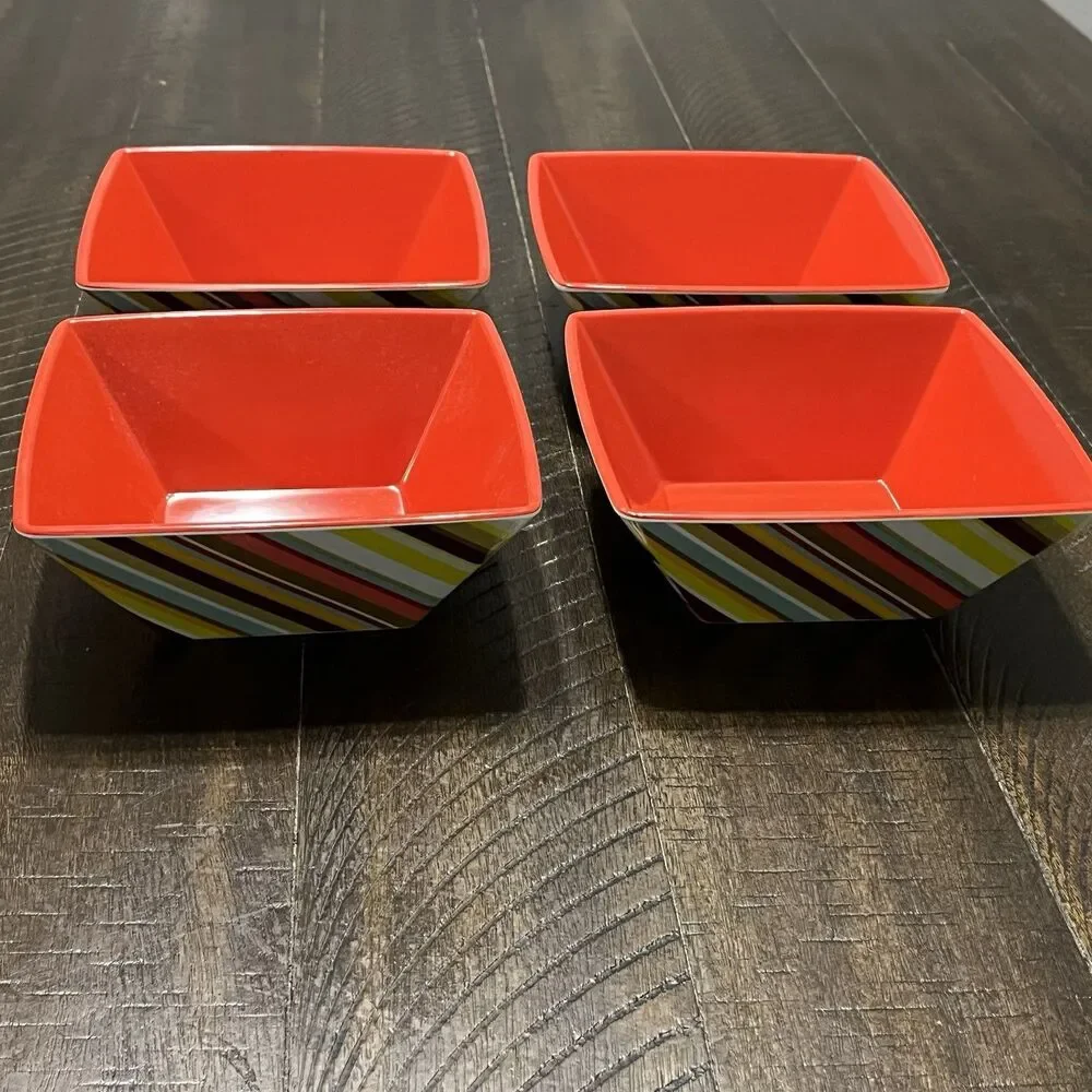 Missoni Target Set of 4 Cereal Bowls 20th Anniversary Melamine 6” Geometric